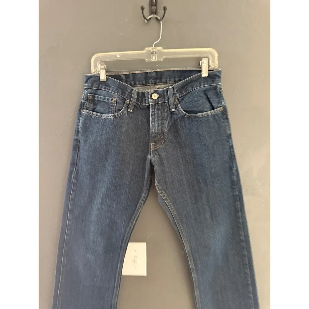 Levis 514 Straight Fit Jeans Mens 31x32 Dark Wash Indigo Denim 100% Cotton